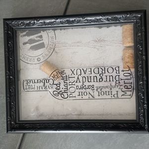 Cork holder frame sign